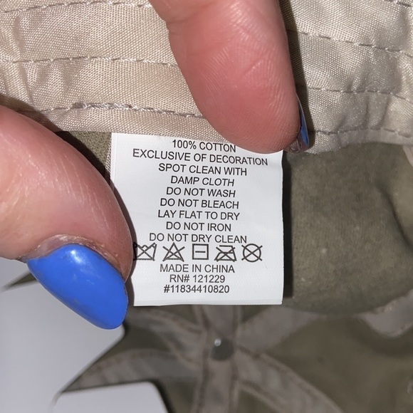 Women’s 100% cotton green khaki sip sip. Hooray hat new without tags T20 - Picture 8 of 8